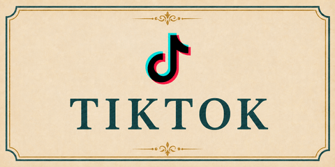 TikTok card featuring the colorful TikTok musical-note logo.