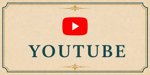 YouTube card featuring the red YouTube play-button logo.